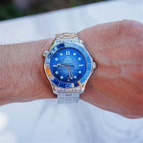 Omega Seamaster summer blue series